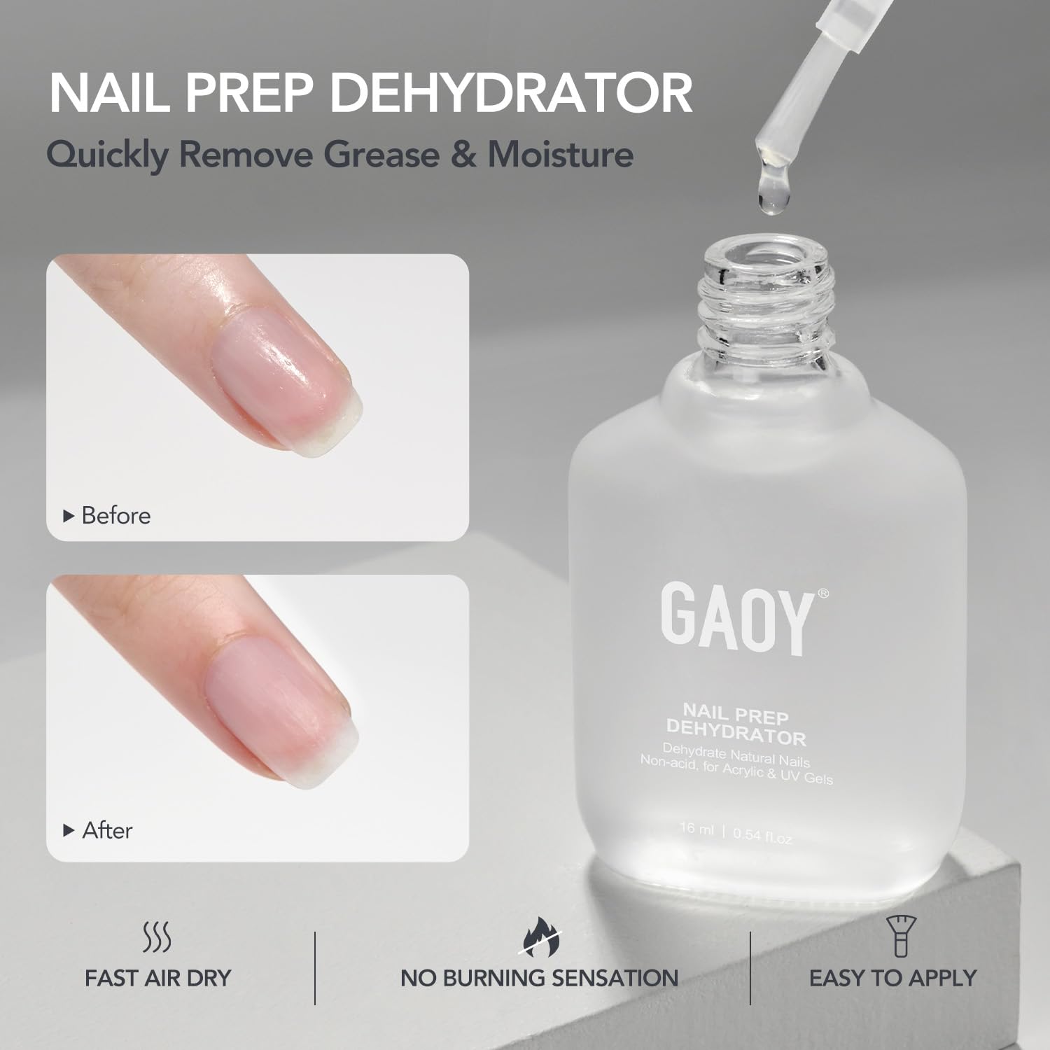 GAOY nail dehydrator and primer 2-pack bottles - 2