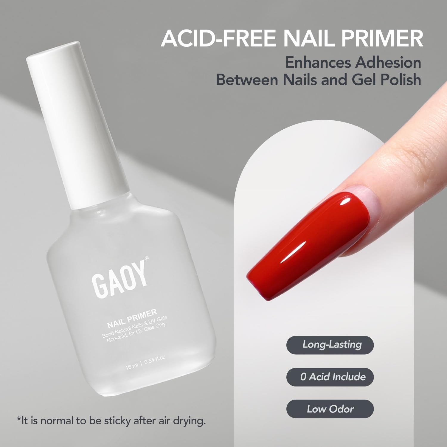 GAOY nail dehydrator and primer 2-pack bottles - 3
