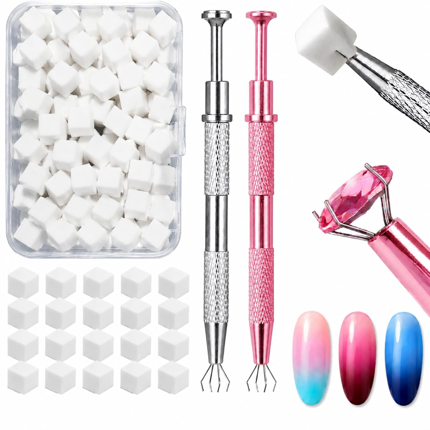ombre nail sponges kit for gradient & aura nails
