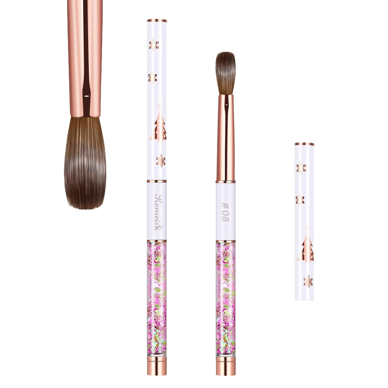 Size 8 Kolinsky Acrylic Brush — Oval Handle Sculpting