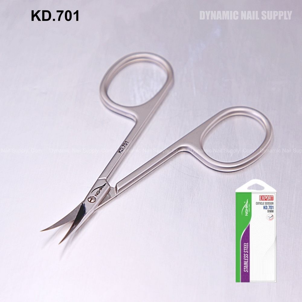 Curved Cuticle Scissors — 19mm Stainless Precision