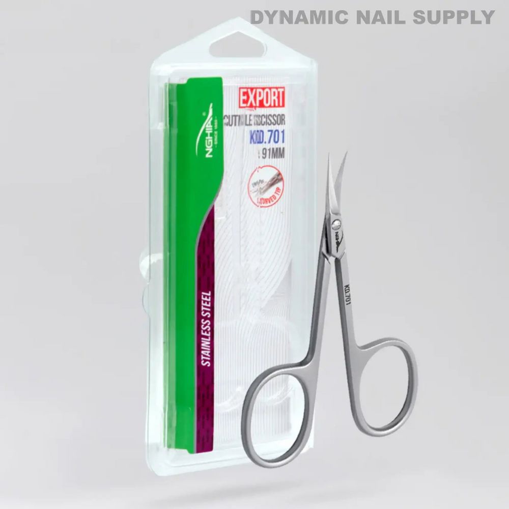 KD-701 curved cuticle scissors - 8