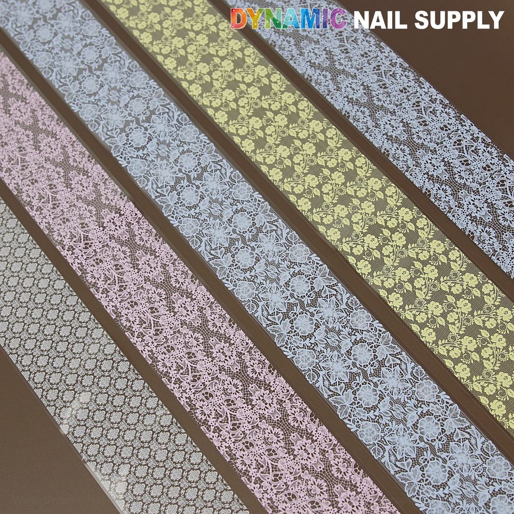 pink blue white yellow nail foils - 2