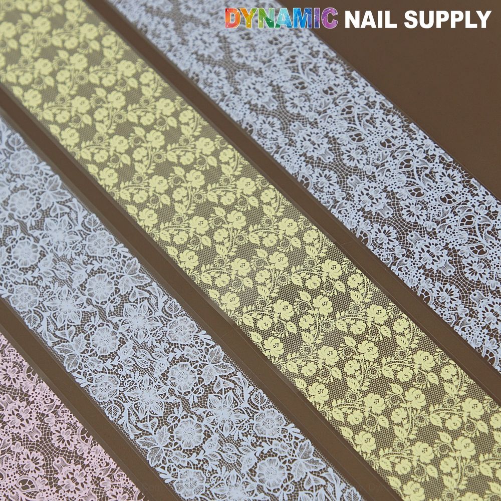 pink blue white yellow nail foils - 3