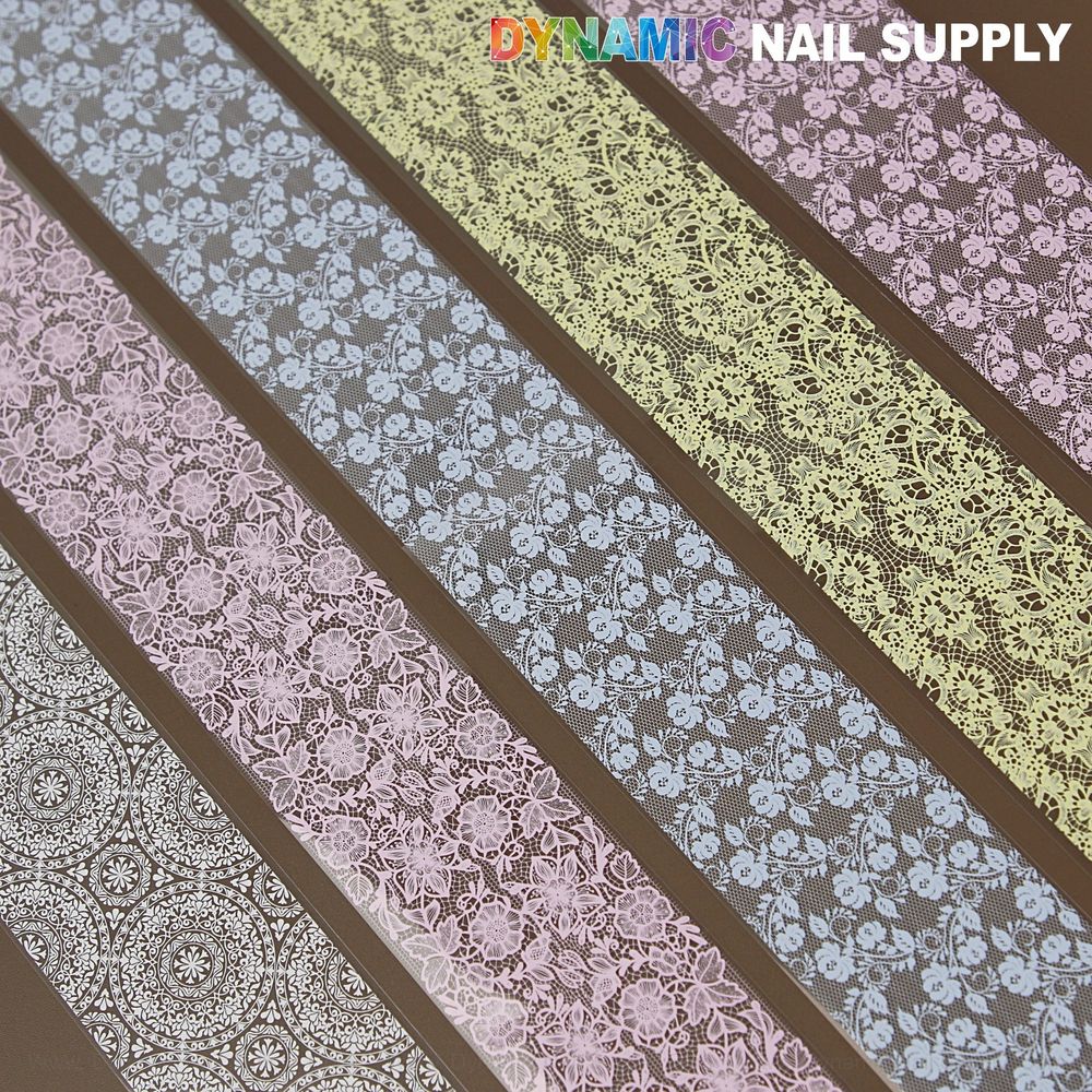 pink blue white yellow nail foils - 5