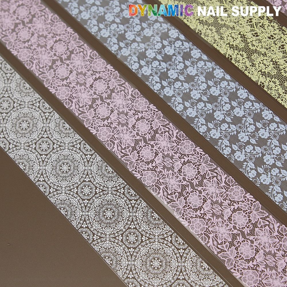 pink blue white yellow nail foils - 6