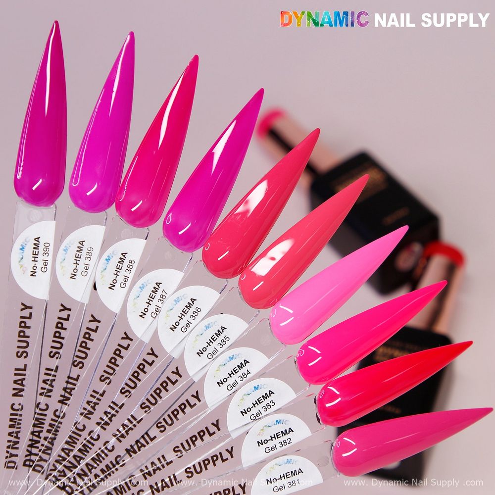 Pretty Pink No-HEMA gel bottles - 6