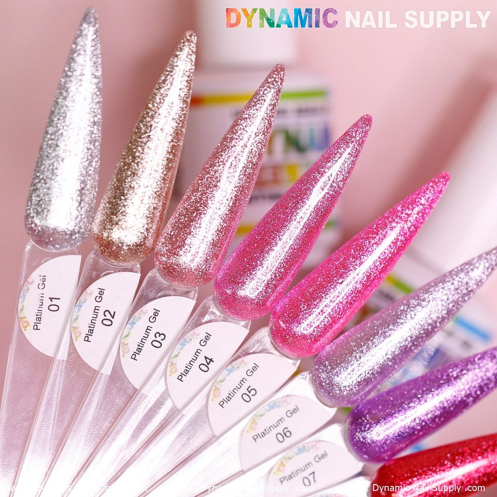 platinum glitter gel polish bottles - 2