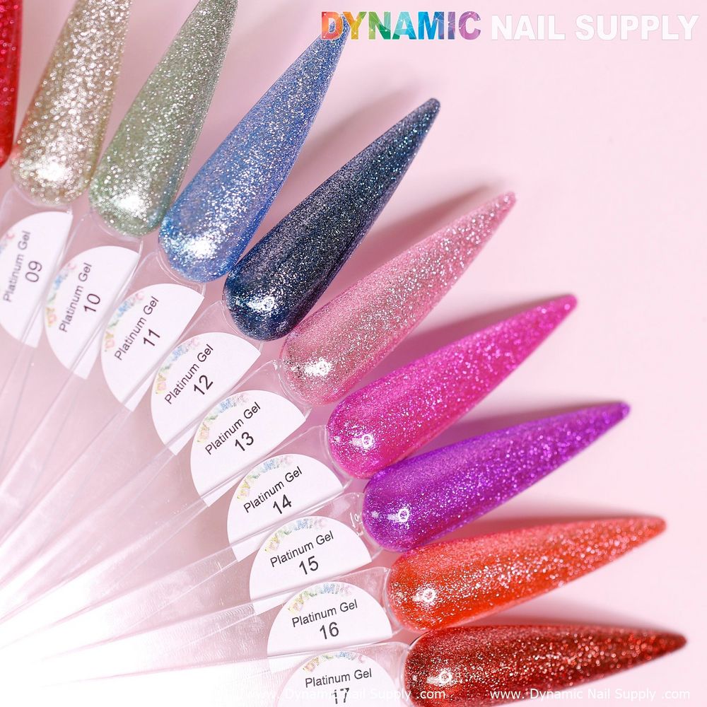 platinum glitter gel polish bottles - 3