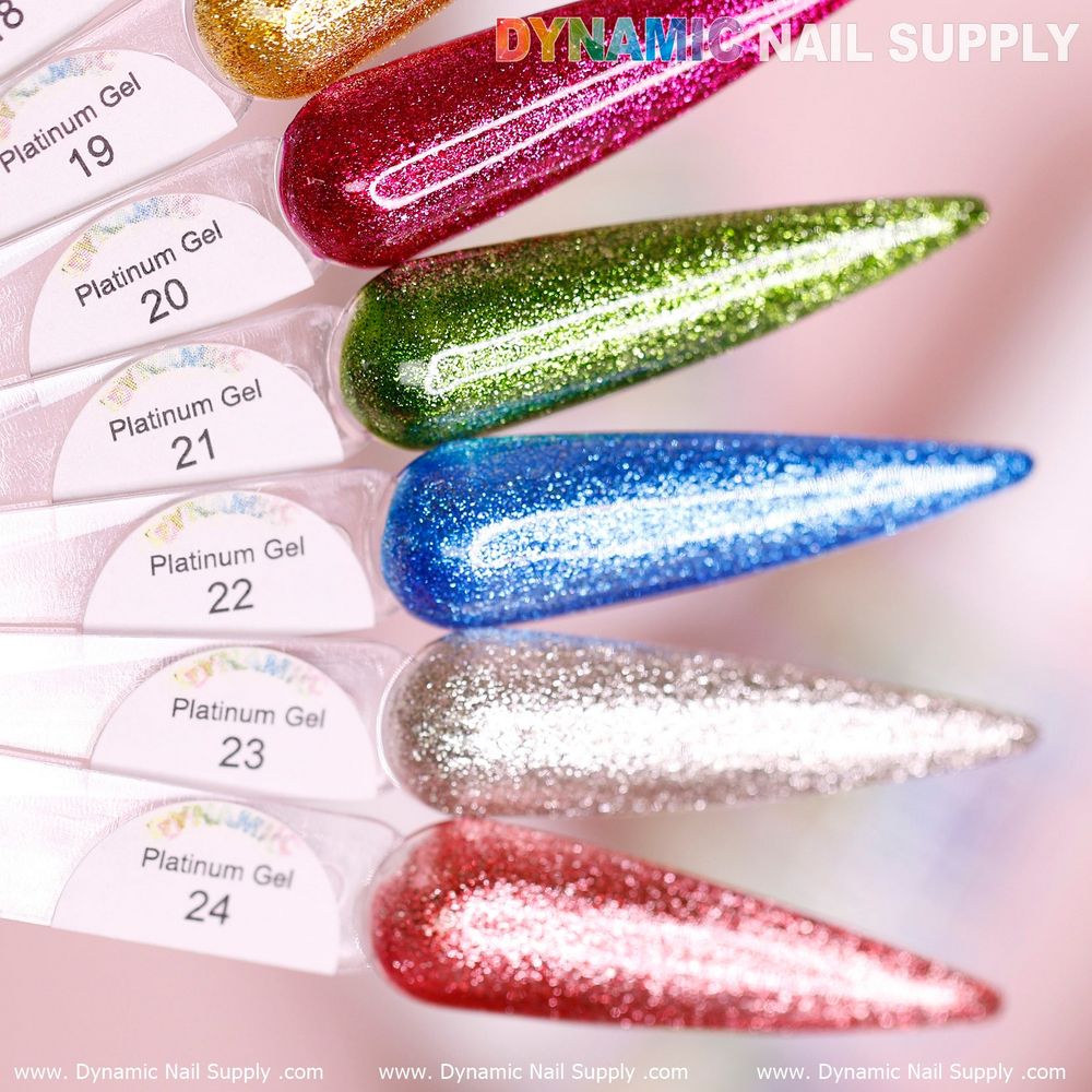 platinum glitter gel polish bottles - 6