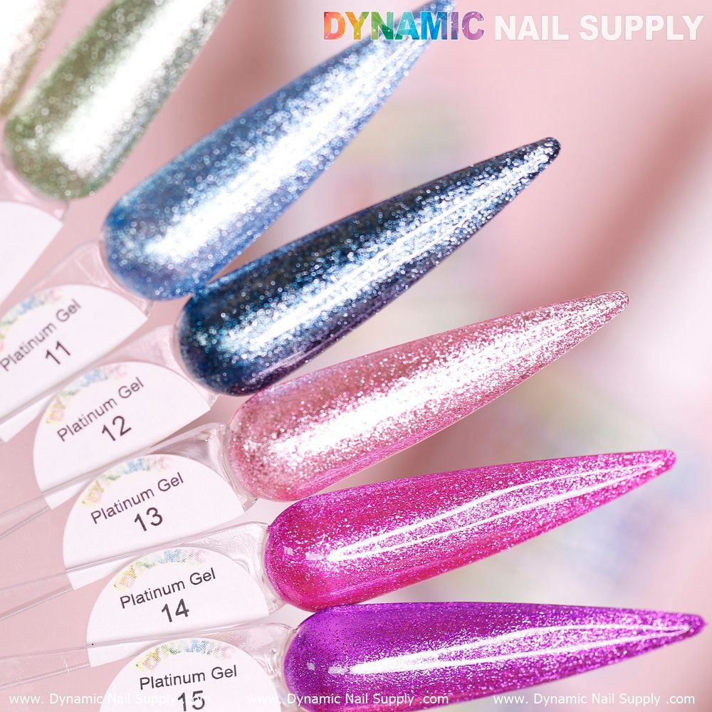 platinum glitter gel polish bottles - 7