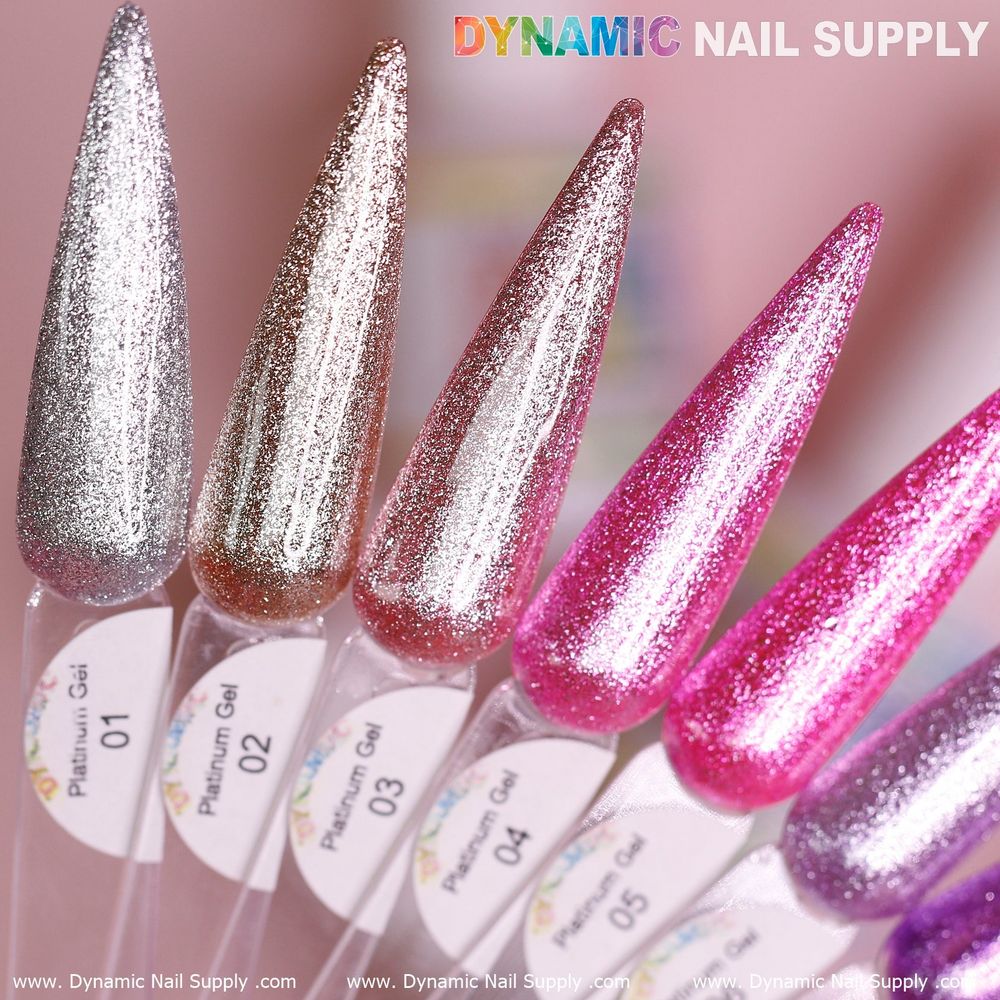 platinum glitter gel polish bottles - 8