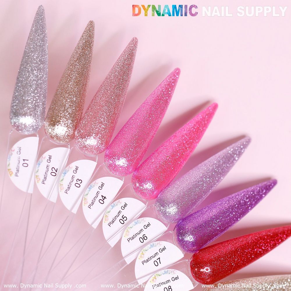 platinum glitter gel polish bottles - 9